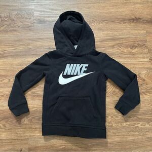 NIKE black hoodie sweater top long sleeve size Small 5 kids